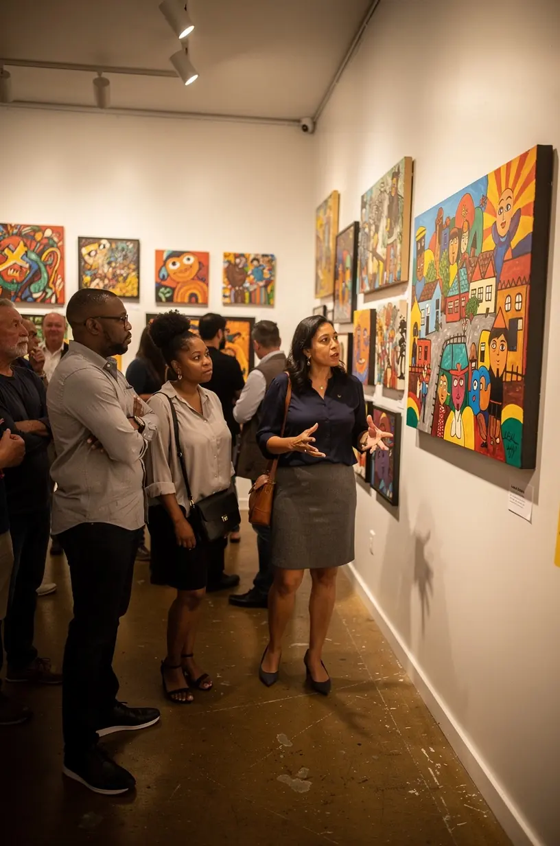 Local community members collaborating on problem-solving strategies.